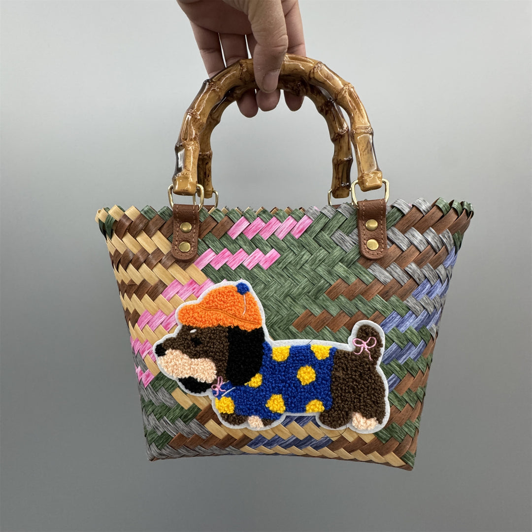 Playful and Handmade Basket Bag Kalsten