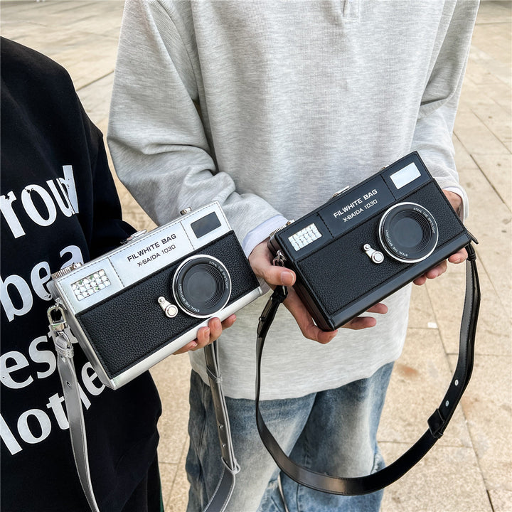 Vintage Camera Style Crossbody Bag