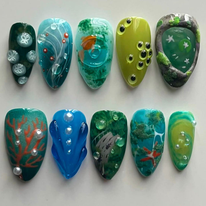 Thematic Artisan Press-On Nail Set Kalsten