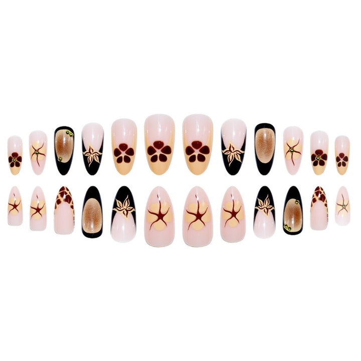 Artistic Floral Press-On Nail Enhancements Kalsten 1787913795