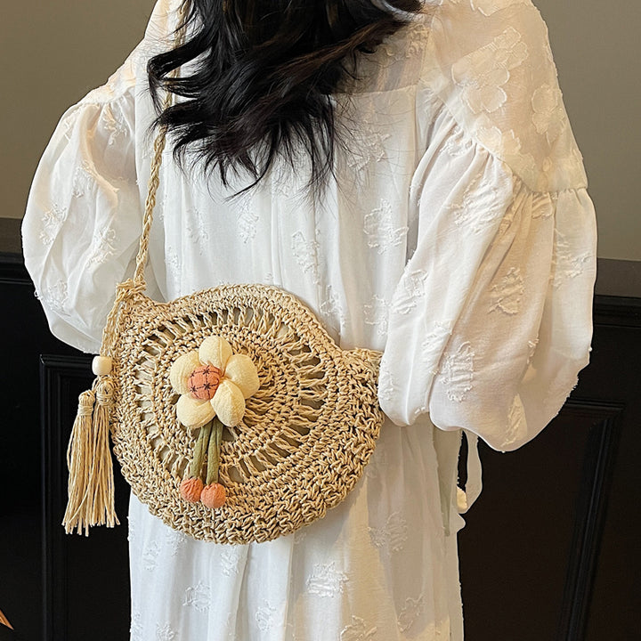 Hand-knotted flower-shaped bag Kalsten