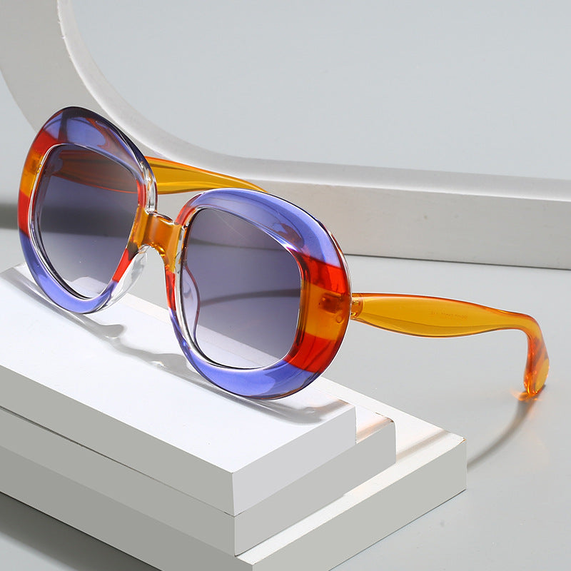 Vintage-Inspired Geometric Frame Sunglasses Kalsten