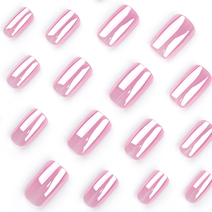 Artistic Nail Extensions with Shimmering Effect Kalsten