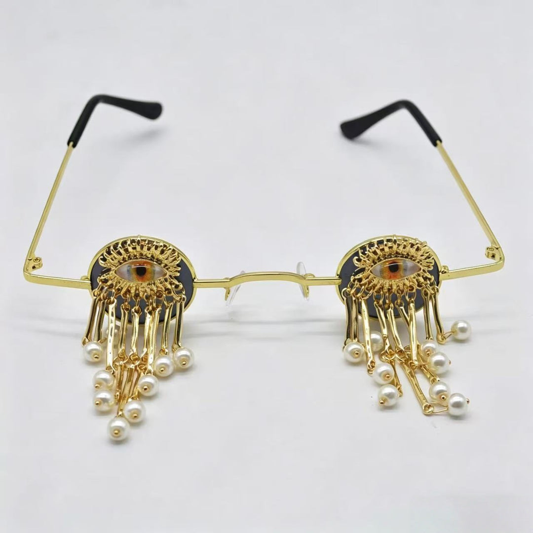 Ladies exclusive designer sunglasses with eye-catching pearl pendants Kalsten