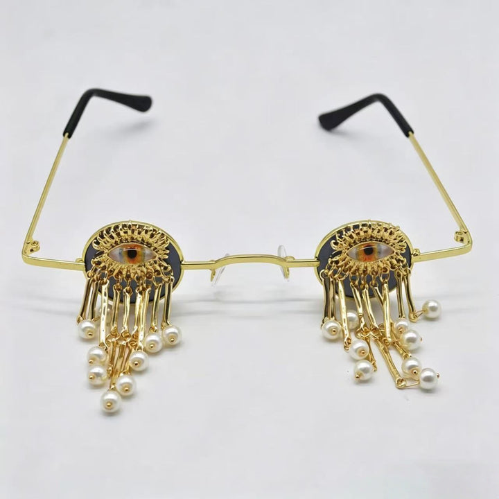 Ladies exclusive designer sunglasses with eye-catching pearl pendants Kalsten