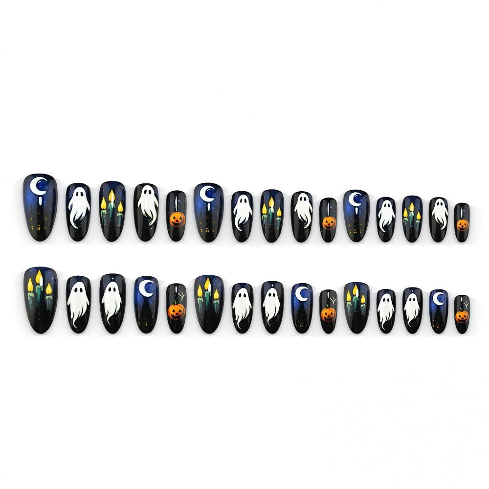 Artificial nails in festive Halloween design Kalsten