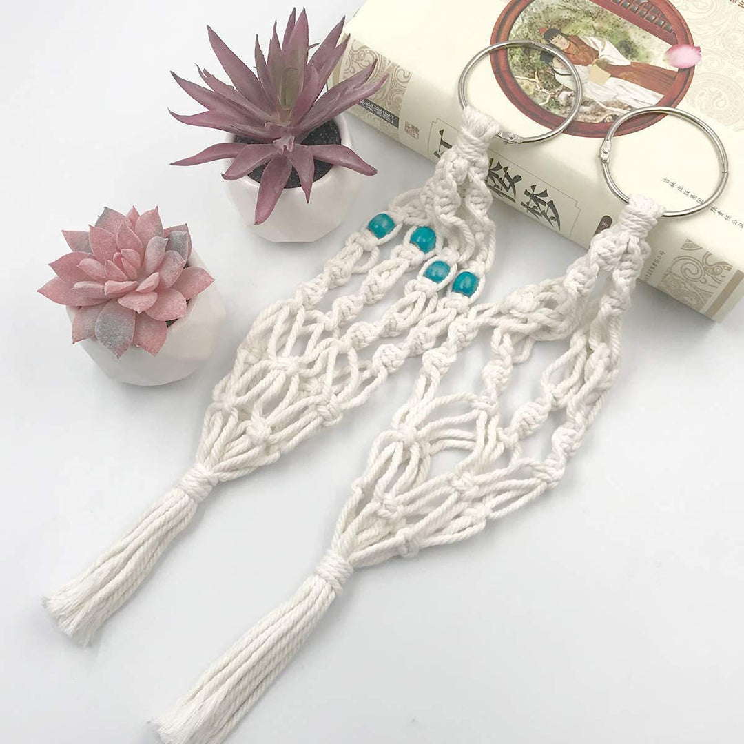 Key jewelry with macrame design Kalsten