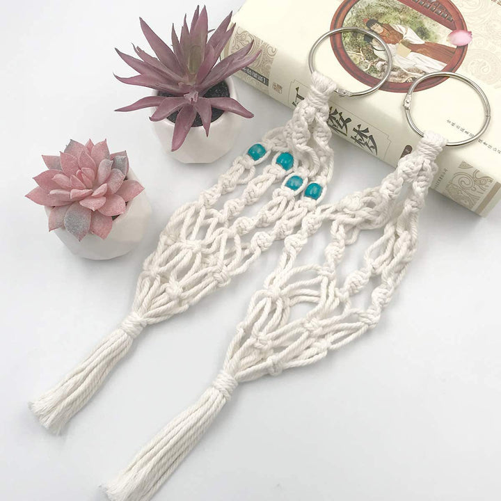 Key jewelry with macrame design Kalsten