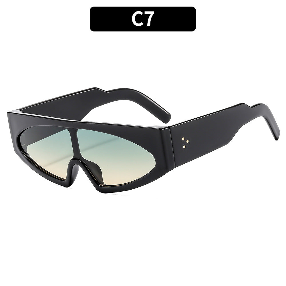 Futuristic Minimalist Shield Sunglasses