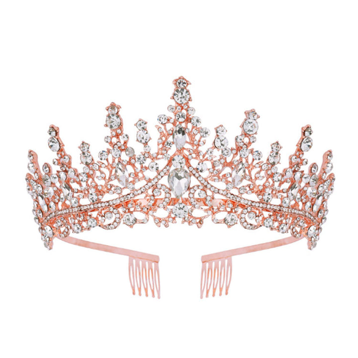 Ladies Rhinestone Tiara with Sparkling Gemstones Kalsten