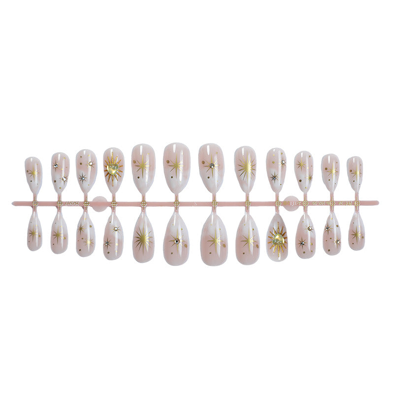 Glamorous Artistic Press-On Nail Set Kalsten