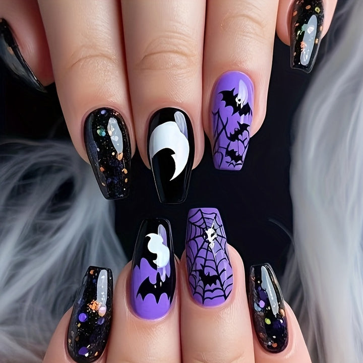 Halloween-Inspired Thematic Nail Art Set