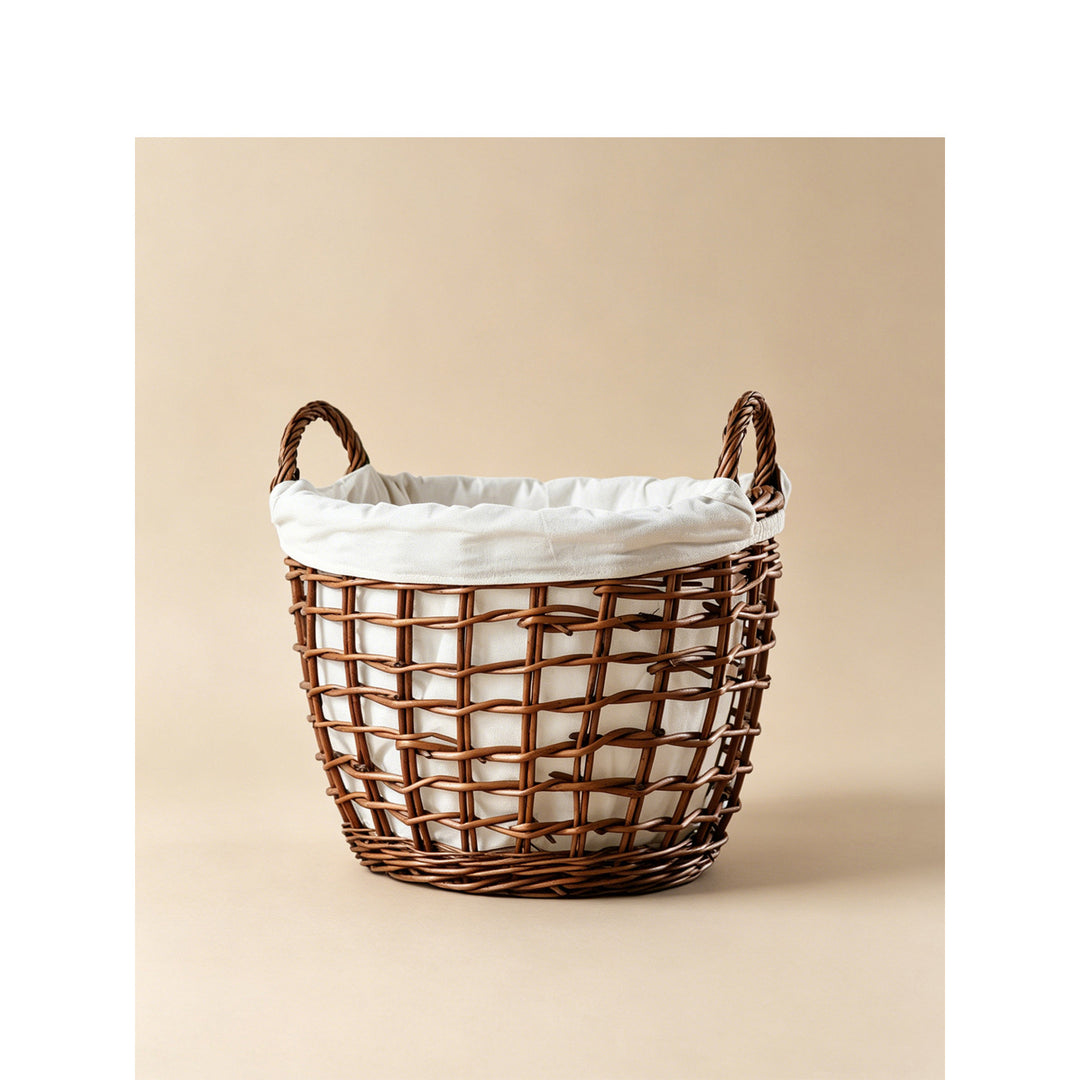 Handcrafted basket with cotton lining Kalsten