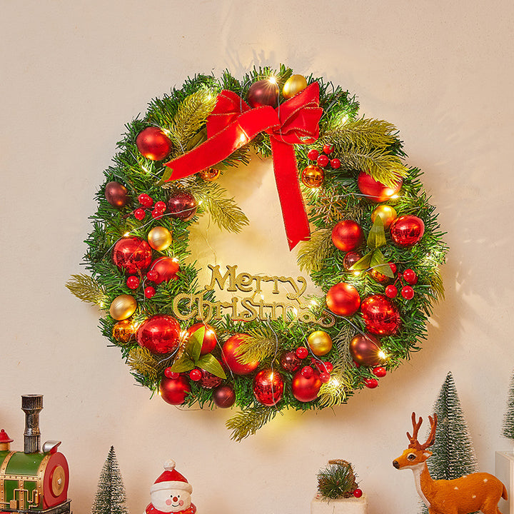 Festive Christmas wreath with lights Kalsten