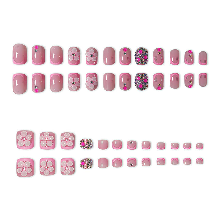 Artistic Floral Press-On Nail Set Kalsten 1787913642