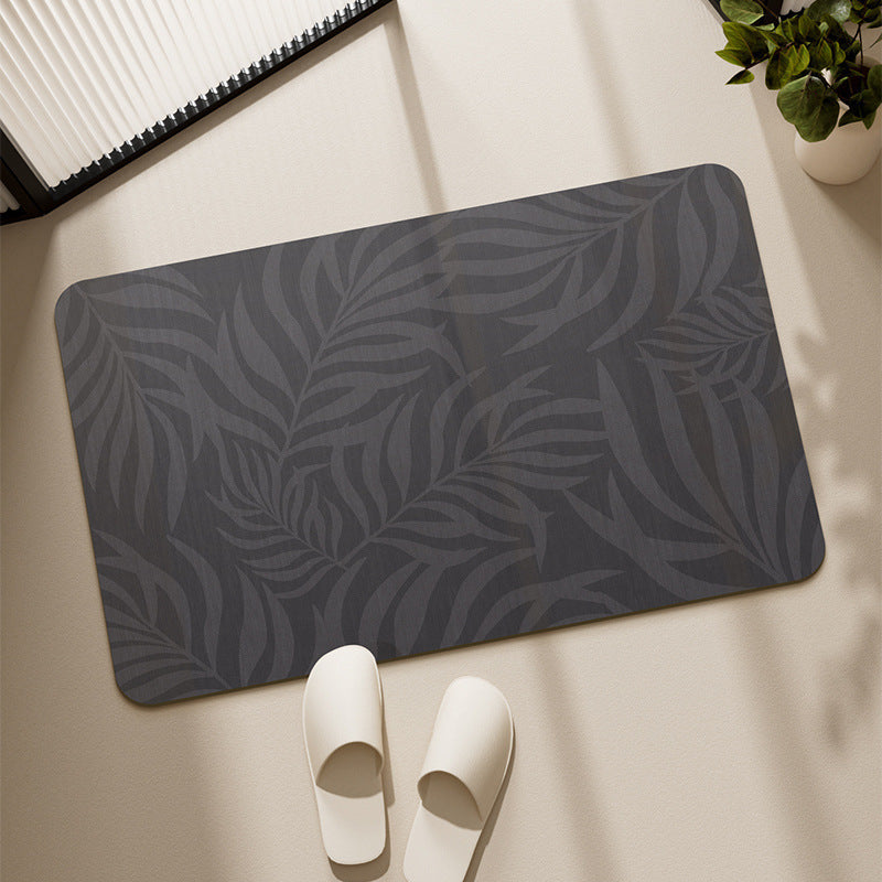 Modern Tropical Leaf Pattern Area Mat Kalsten