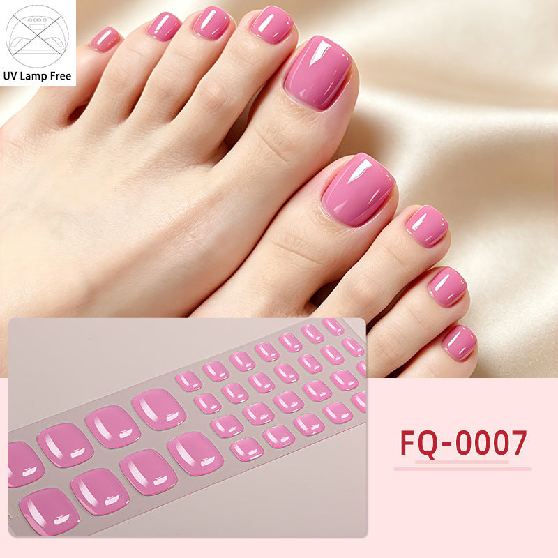 UV-Free Glossy Press-On Nail Wraps