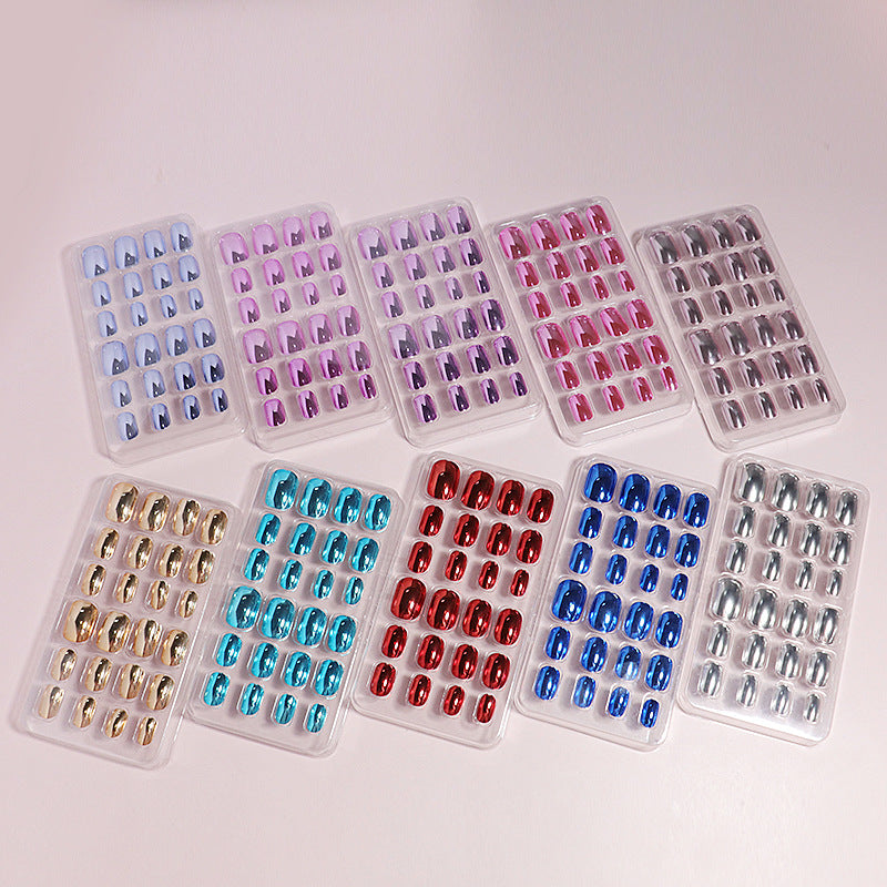Glossy Press-On Nail Art Set Kalsten
