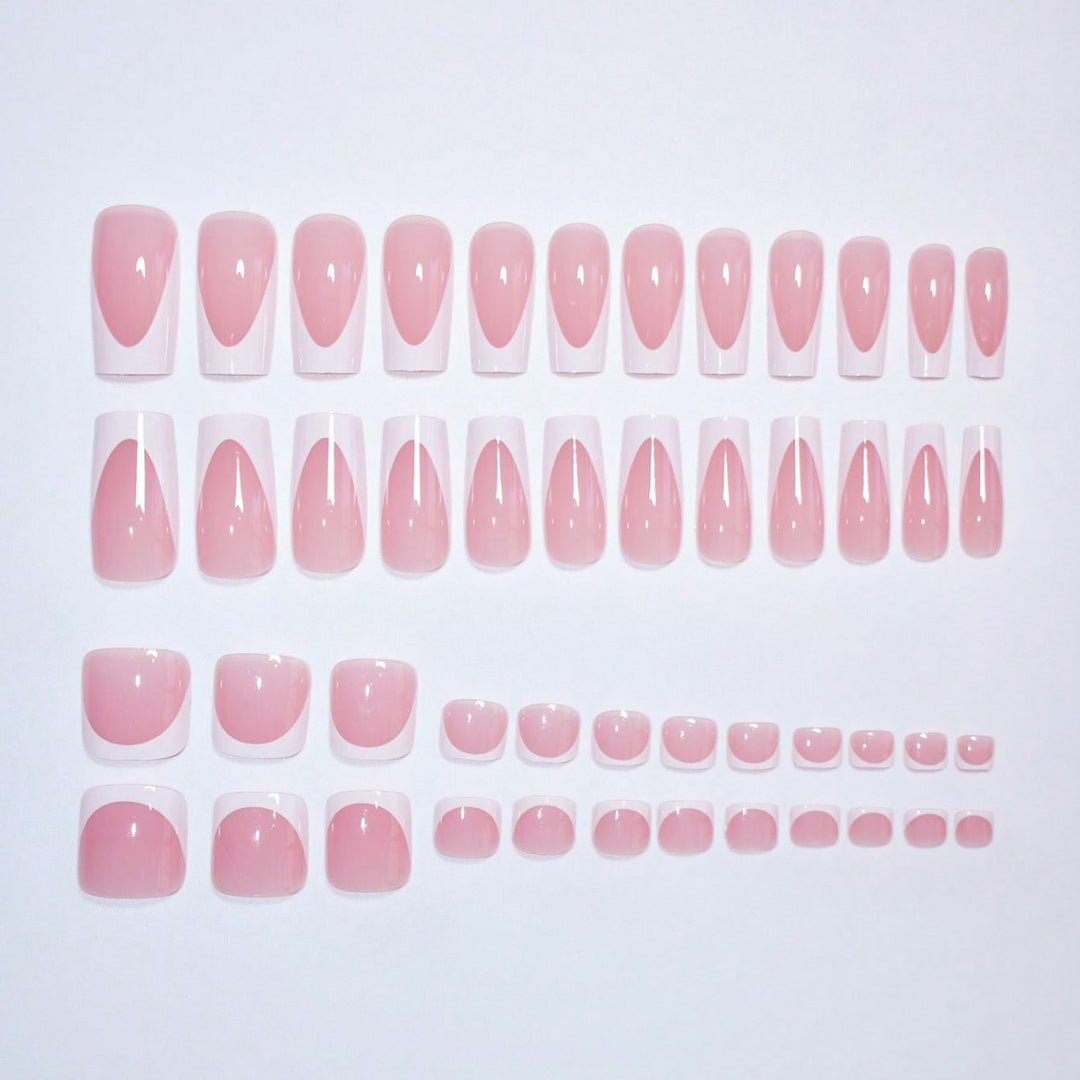 Premium French Tip Press-On Nail Set Kalsten
