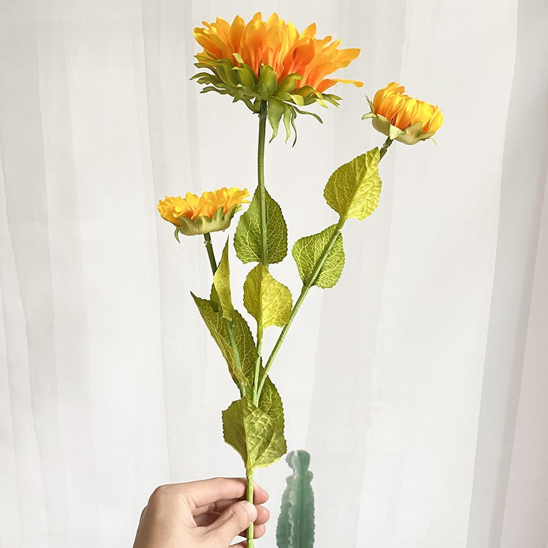 Realistic Decorative Sunflower Stem