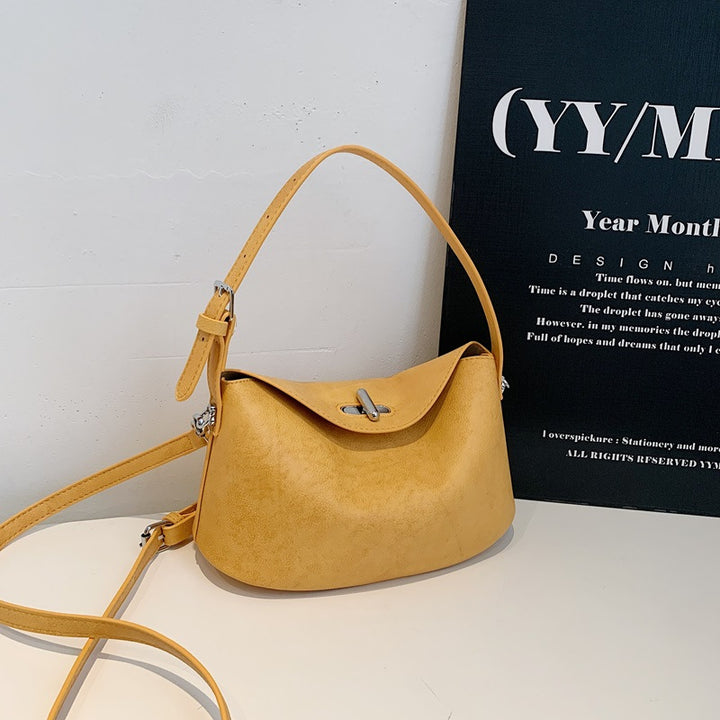 Elegant Soft-Suede Shoulder Bag Kalsten
