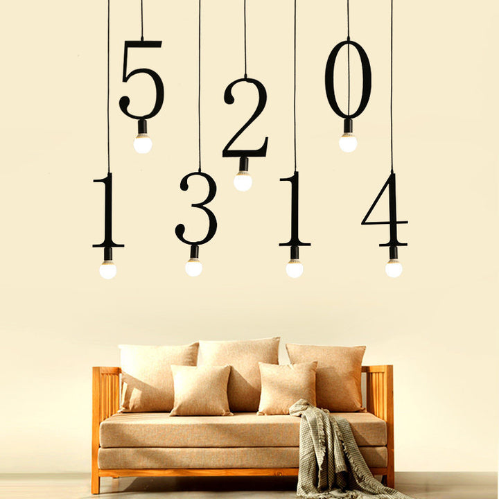 Artistic Letter-Shaped Pendant Light