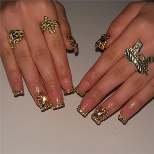 Creative 3D Bow and Pearl Nail Extensions Kalsten