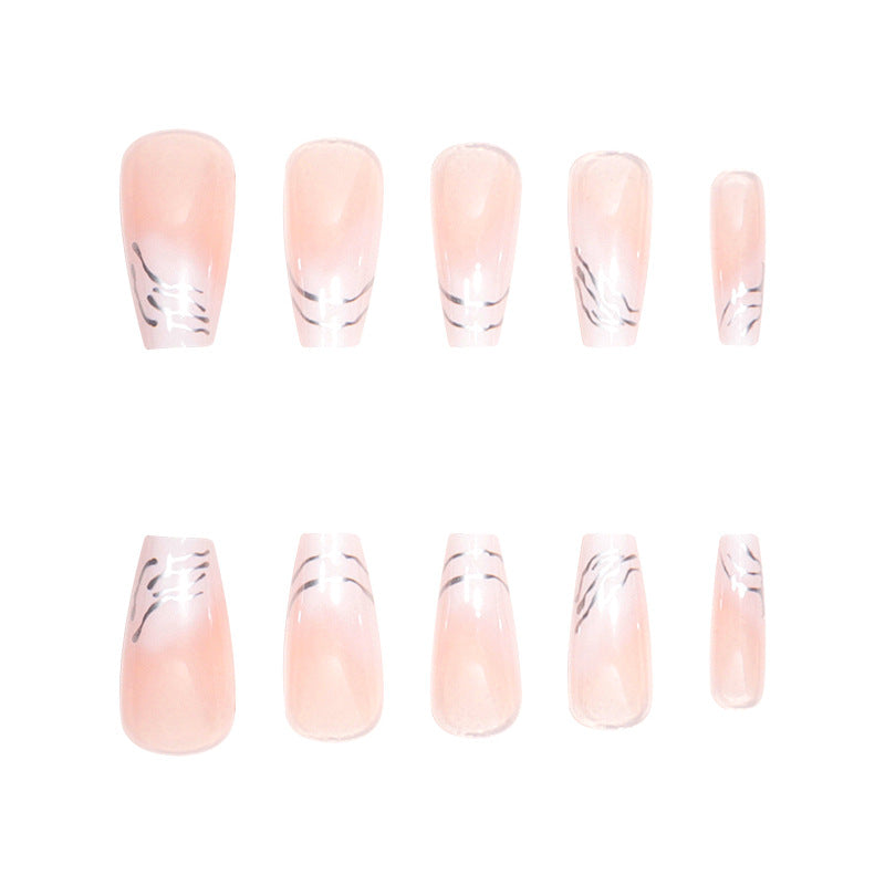 Elegant Marble-Design Press-On Nails Kalsten