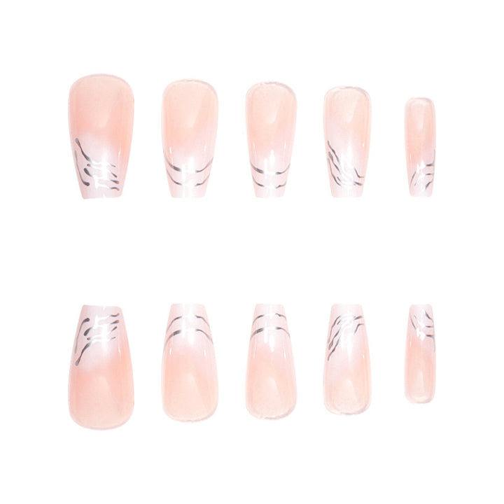 Elegant Marble-Design Press-On Nails Kalsten