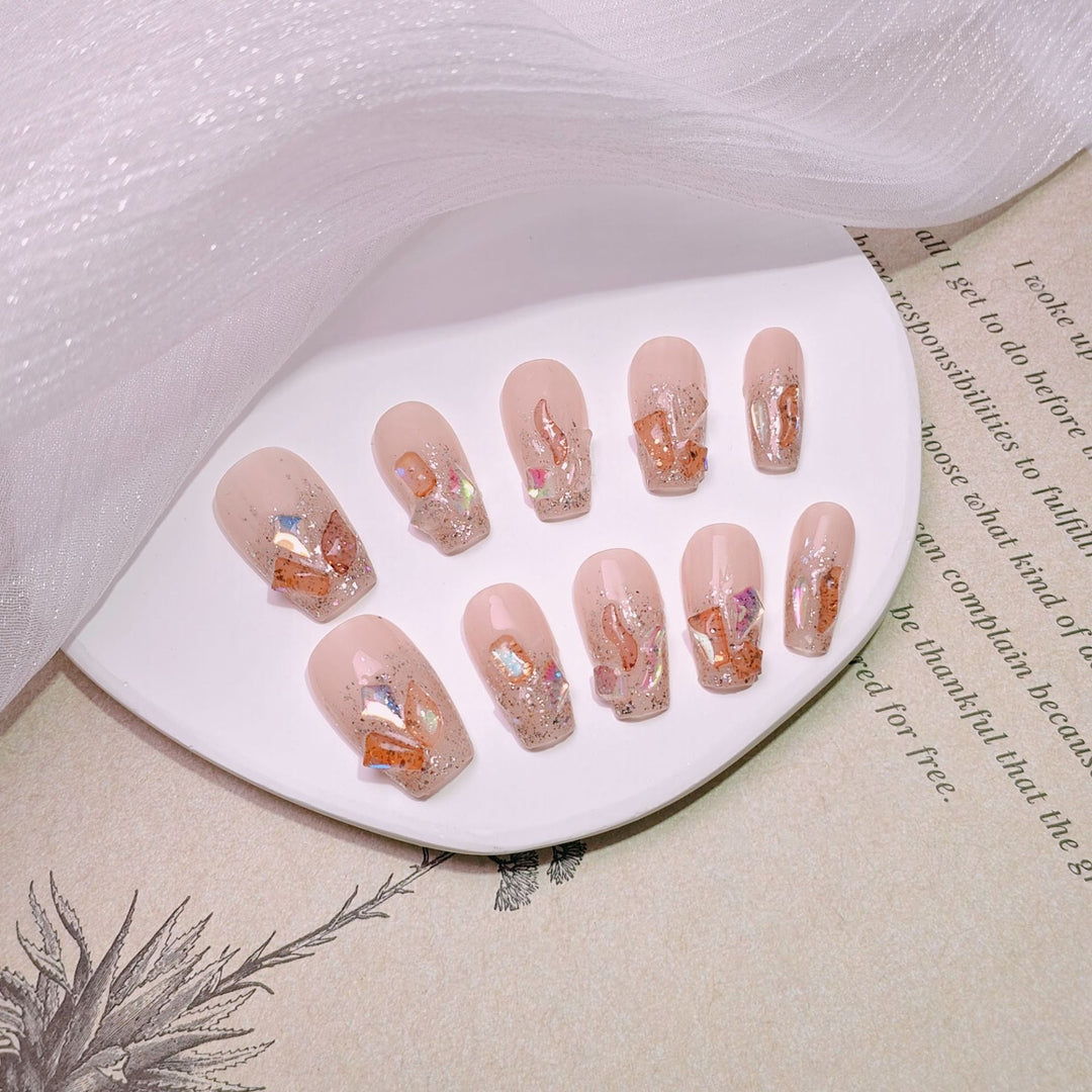 Elegant French Tip Press-On Nails Kalsten