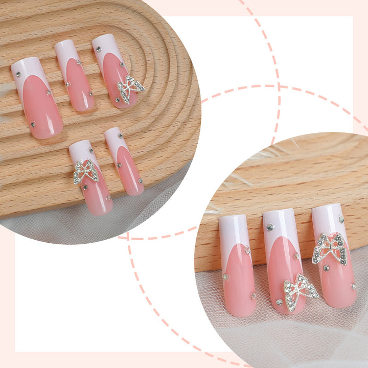 Decorative Press-On Nail Kit with Butterfly Accents kalsten
