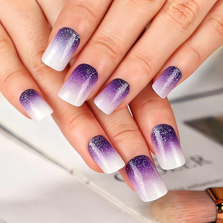 Ombre Glitter Nail Tips Kalsten