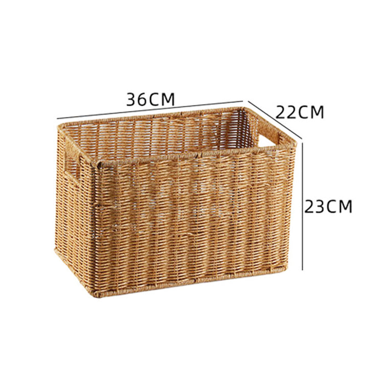 Rectangular Woven Storage Basket Kalsten