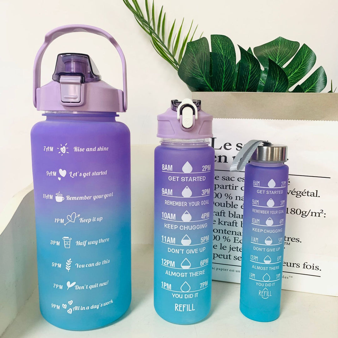 Unisex Motivating Water Bottle with Time Markings Kalsten