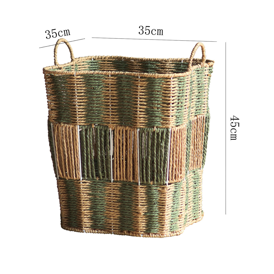 Handcrafted storage basket made of natural materials Kalsten
