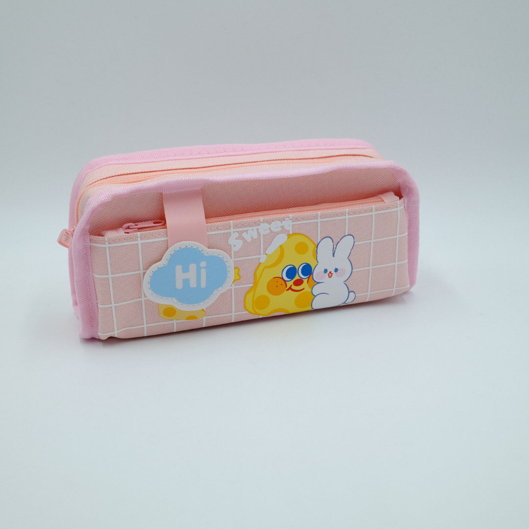 Character-Themed Zippered Pencil Case