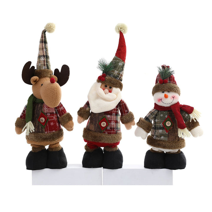 Whimsical Plush Santa Figurine Kalsten