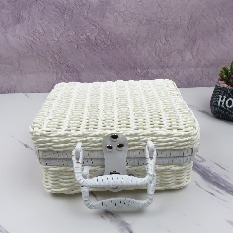 Handcrafted Storage Wicker Box Kalsten