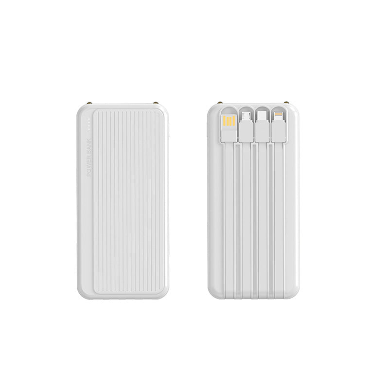 Powerbank with Integrated Charging Cables and High-Speed Charging Function Kalsten