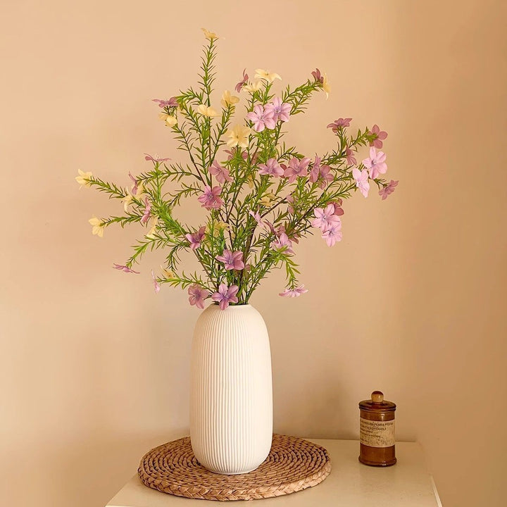 Lifelike Floral Arrangement with Elegant Vase