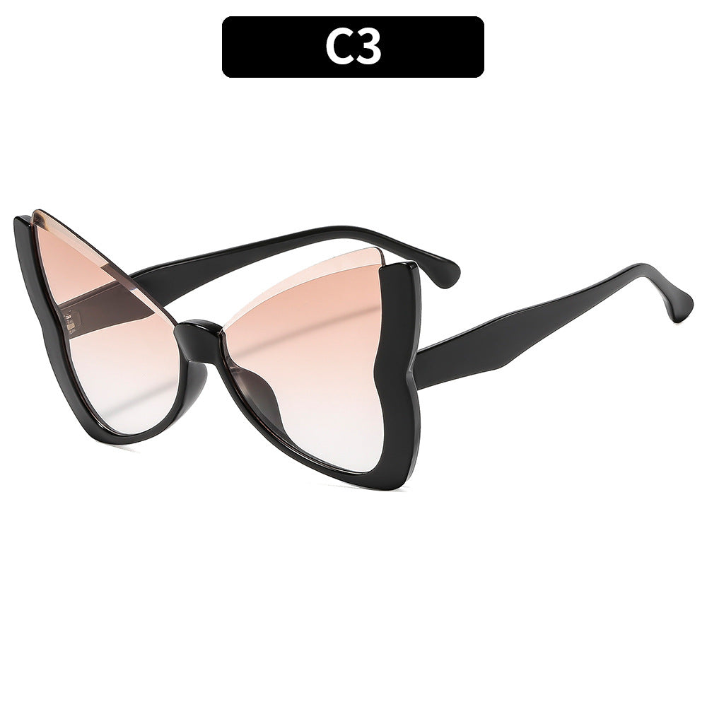 Oversized Butterfly Frame Sunglasses