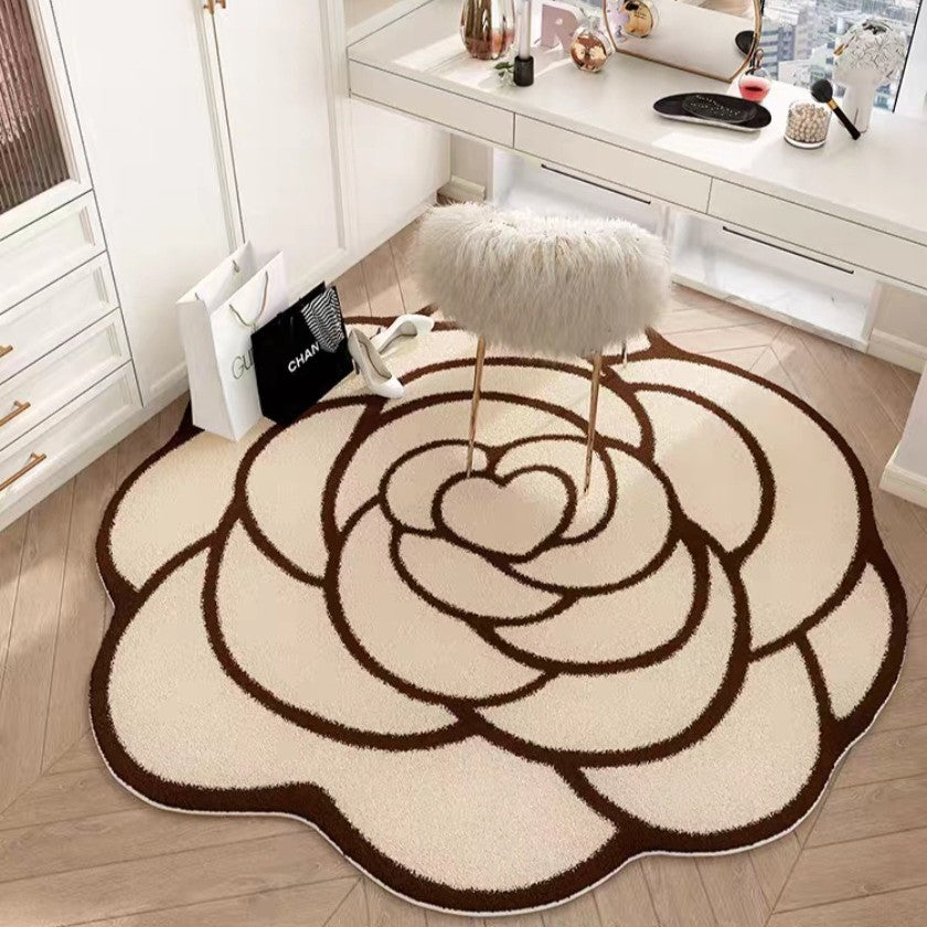 Floral Petal Shaped Area Rug