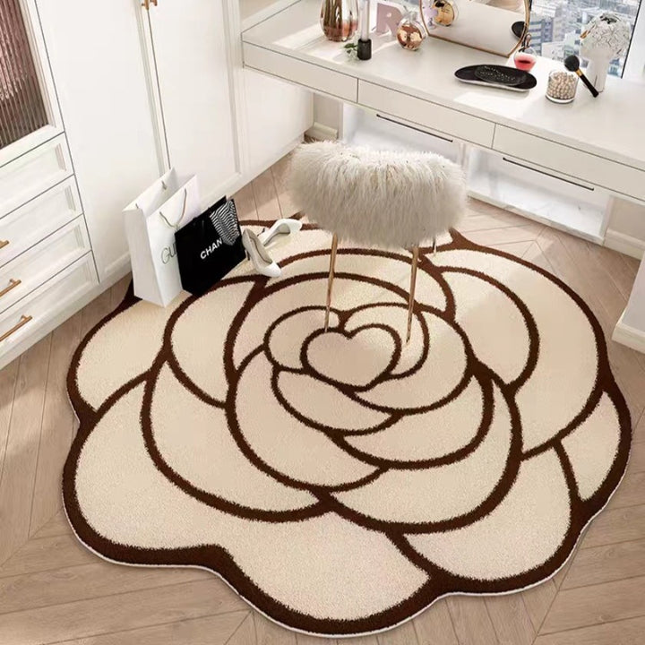 Floral Petal Shaped Area Rug