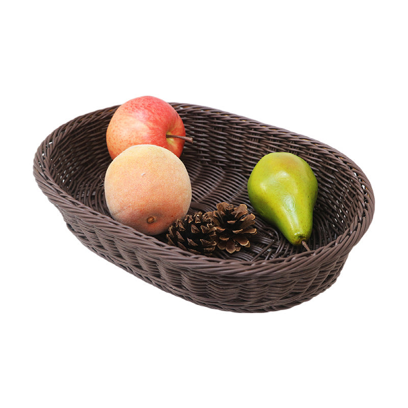 Handcrafted fruit basket made of woven material Kalsten