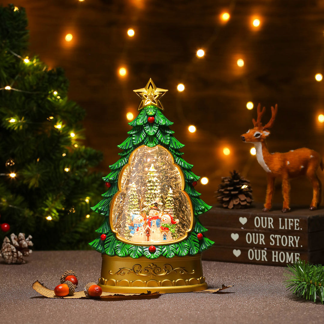 LED Christmas Tree Snow Globe Decoration Kalsten