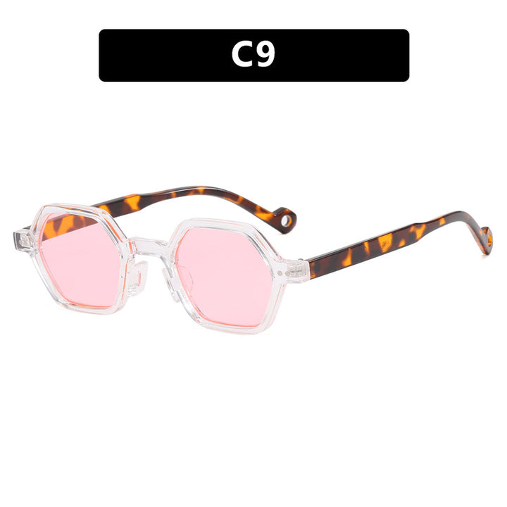 Women's hexagonal sunglasses in a modern design with protective lenses Kalsten