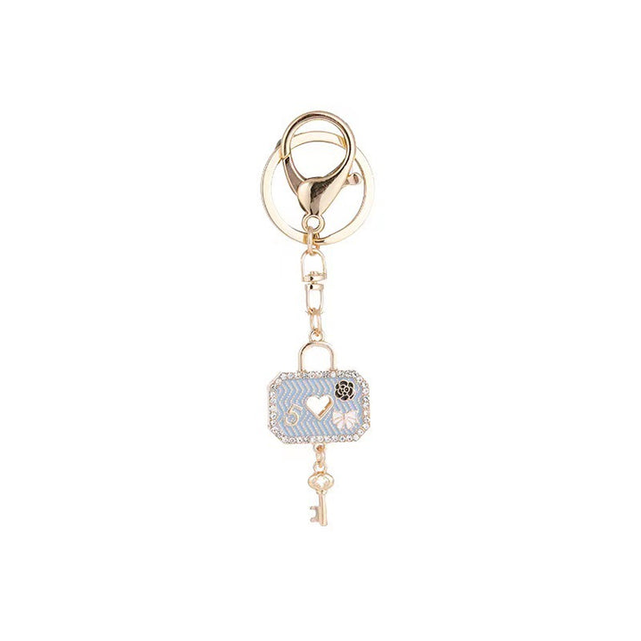 Heart-Shaped Crystal Keychain Kalsten