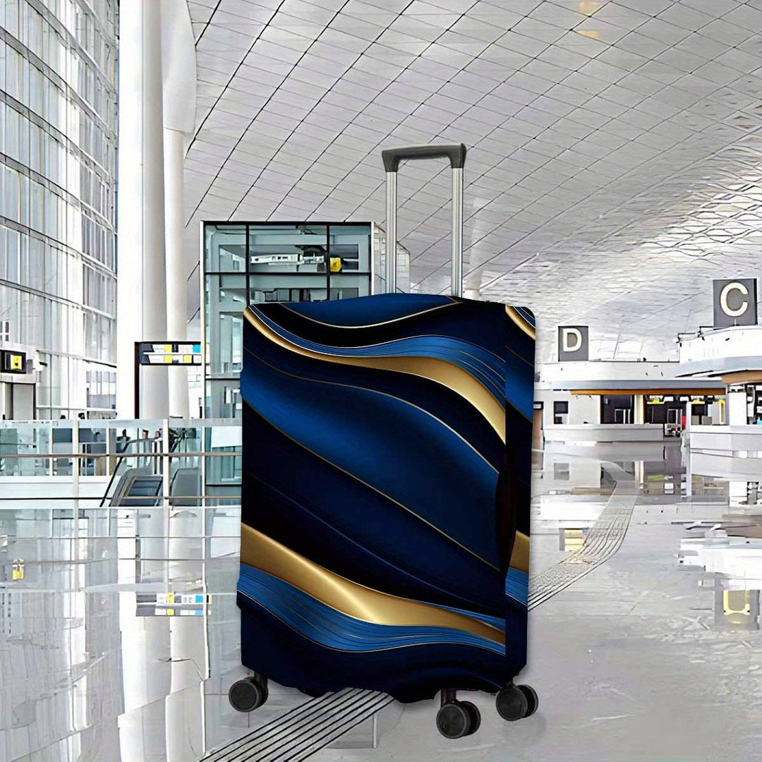 Women's hard shell suitcase with elegant wave design Kalsten