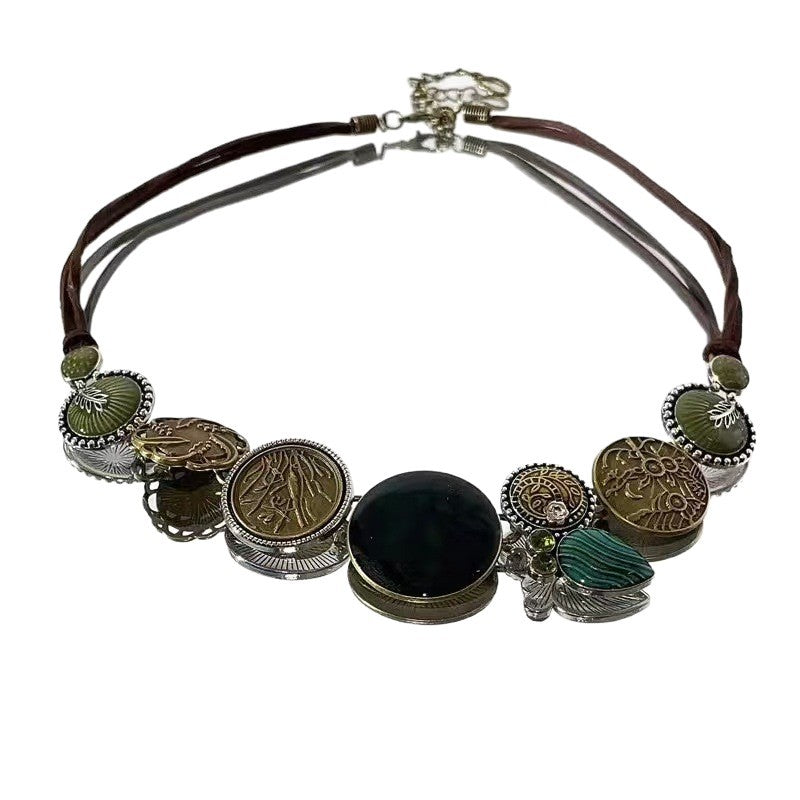 Floral Pendant Long Necklace Kalsten