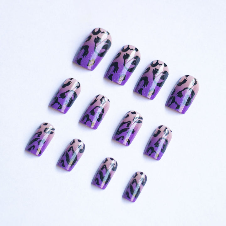 Wild Leopard Print Nail Art Set